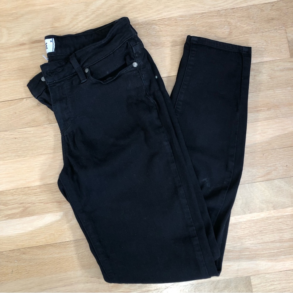 Paige Denim “Verdugo” Black Ultra Skinny Jeans